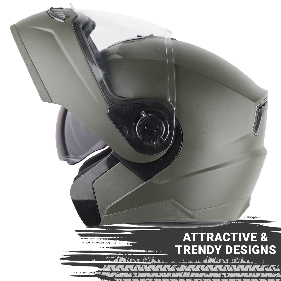 Steelbird SBA-7 7Wings ISI Certified Flip-Up Helmet for Men and Women